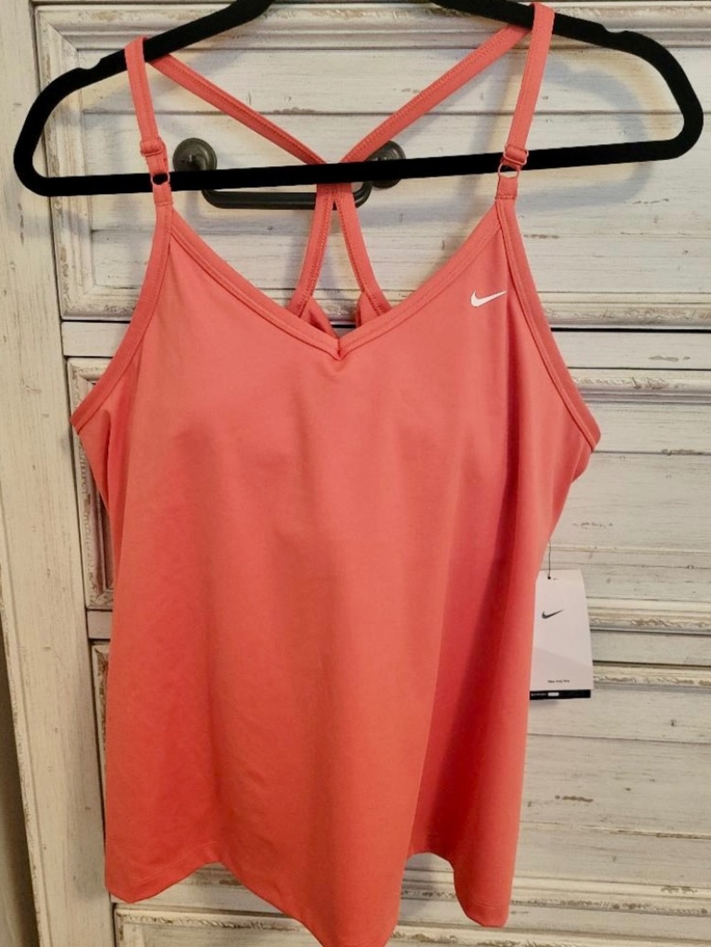 NIKE Women's Indy Bra Tank Top 2XL Sea Coral
